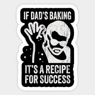 Funny Dad Baking Recipe Success Family Sticker